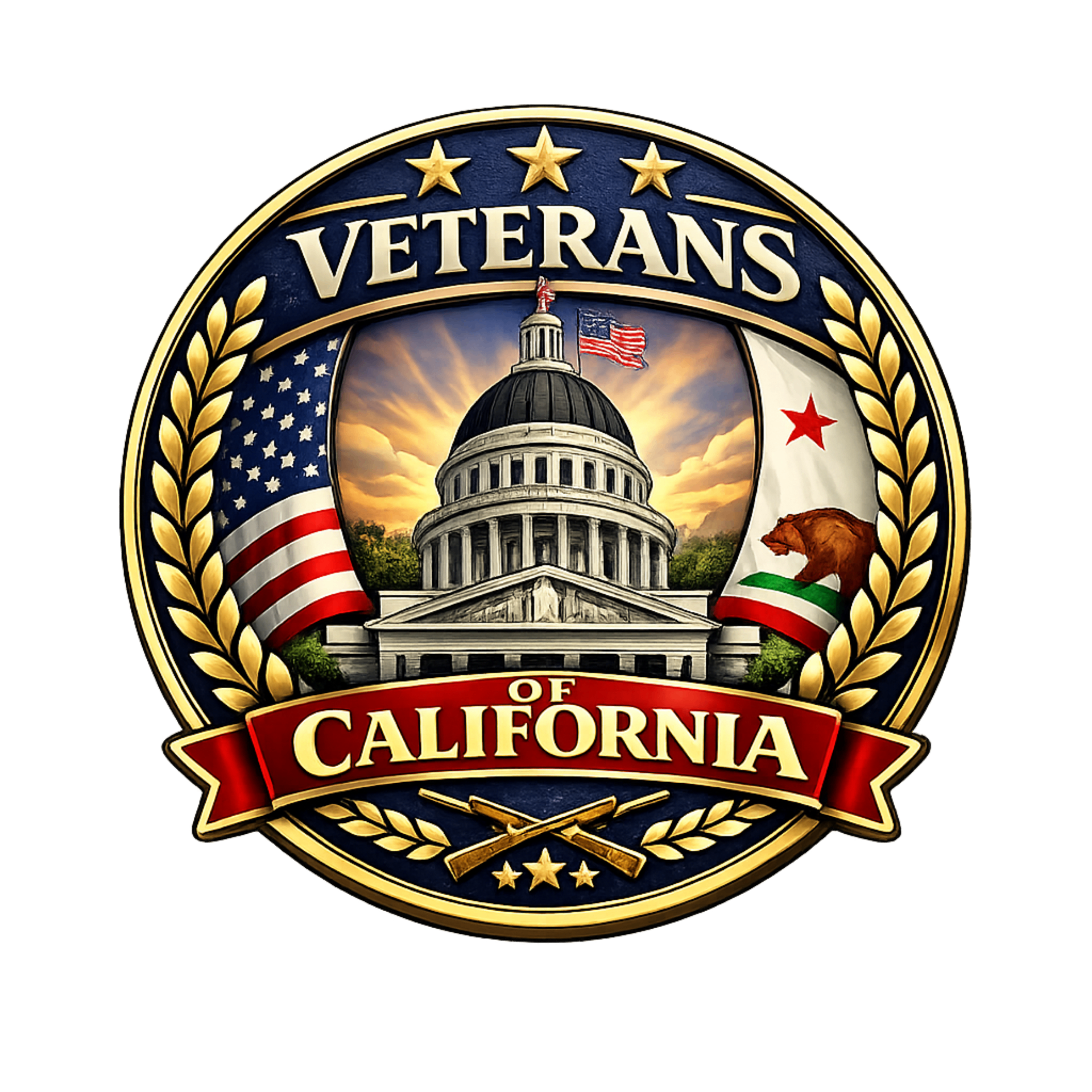 Veterans of California cup logo